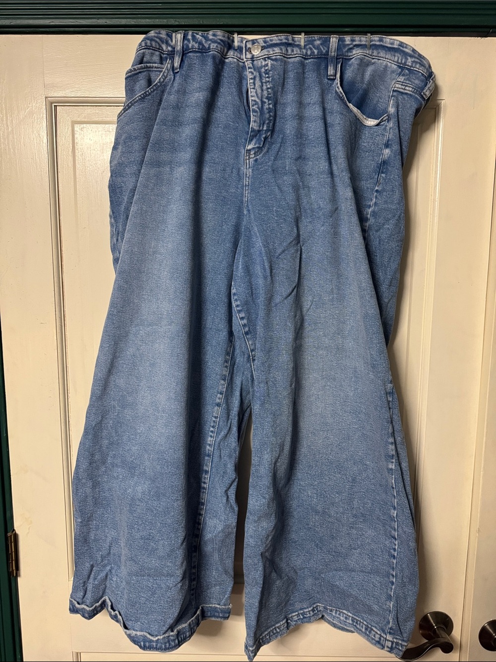 Women’s Light Blue Denim Wide Leg Jeans - Classic Casual Fit